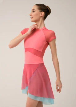 Grishko Little MARANO, Mesh Pull-on Skirt NEW COLLECTION -Lips