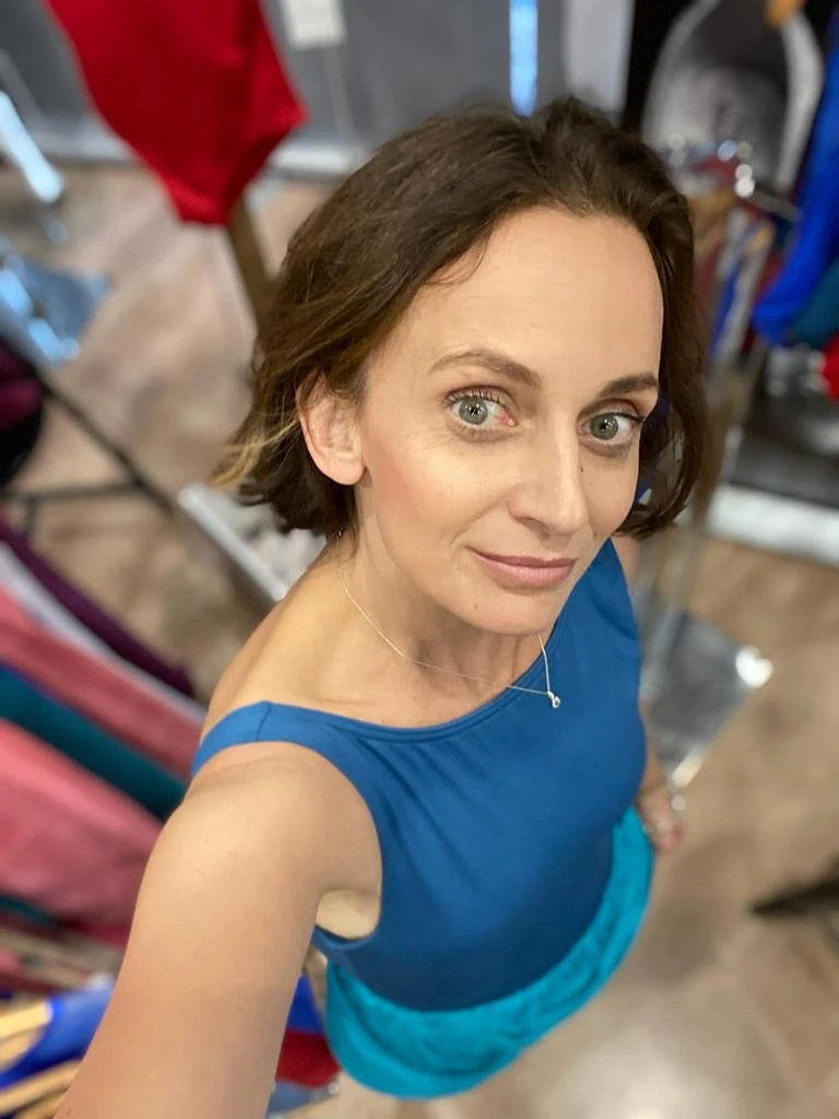 Capezio Studioline Deep V-back Tank Leotard- Indigo 6 Capezio Studioline Deep V-back Tank Leotard- Indigo - Image 4