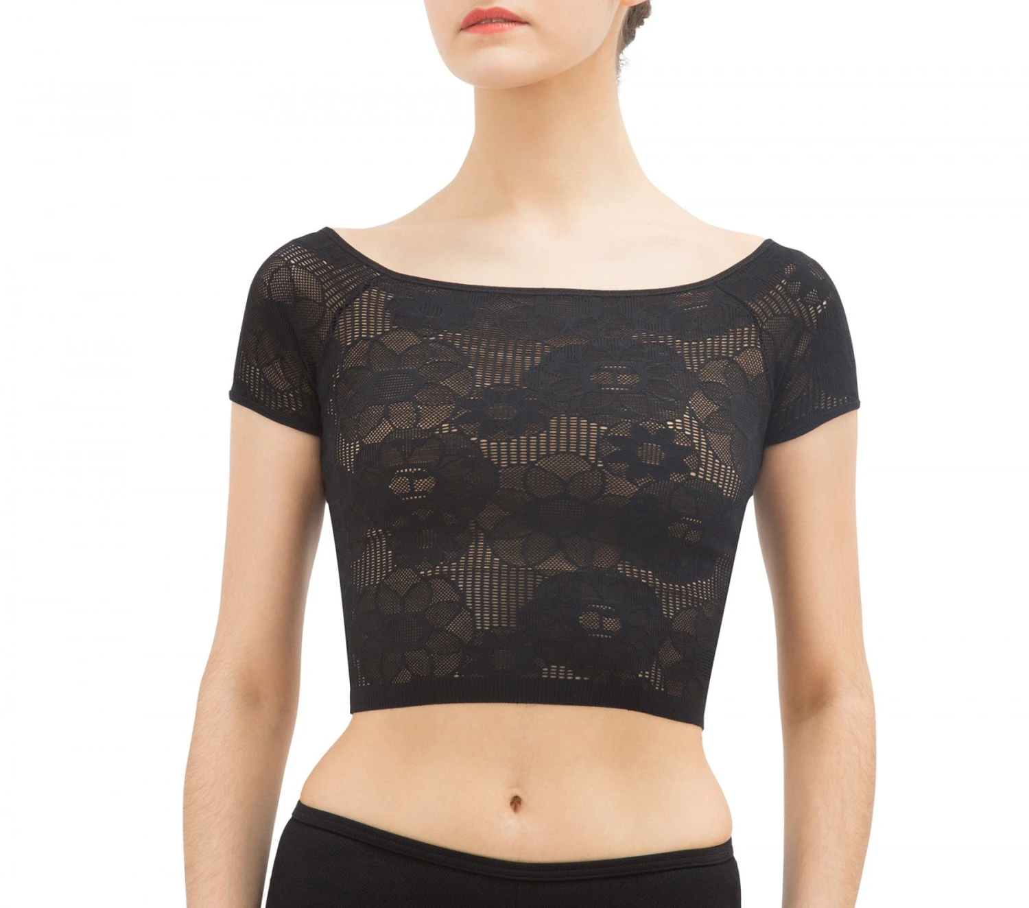 Repetto Rosette Lace Cropped Top 3 Repetto Rosette Lace Cropped Top
