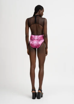 GERTRUDE JEKYLL - HIGH NECK Cut Hand Made In Italy- New Arrival- Going Very Fast- While You Think This Is Going -Fashion Clothing Store Roses HN 8.1 09