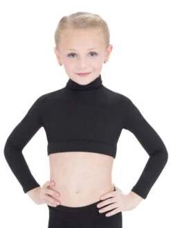 Capezio Turtleneck Long Sleeve Top - Girls -Fashion Clothing Store capezio turtleneck long sleeve top girls black tb107c f