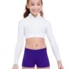 Capezio Turtleneck Long Sleeve Top - Girls 2 Capezio Turtleneck Long Sleeve Top - Girls -Fashion Clothing Store capezio turtleneck long sleeve top girls white tb107c m