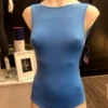 Capezio Studioline Deep V-back Tank Leotard- Woman Cobalt Blue -Fashion Clothing Store cbl