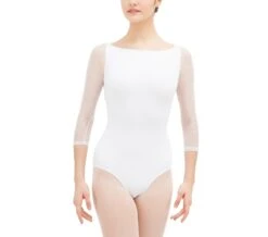 Repetto 3/4 Sleeved Leotard With Lace D0678