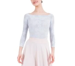 Repetto Long Sleeves Top In Rosette Lace