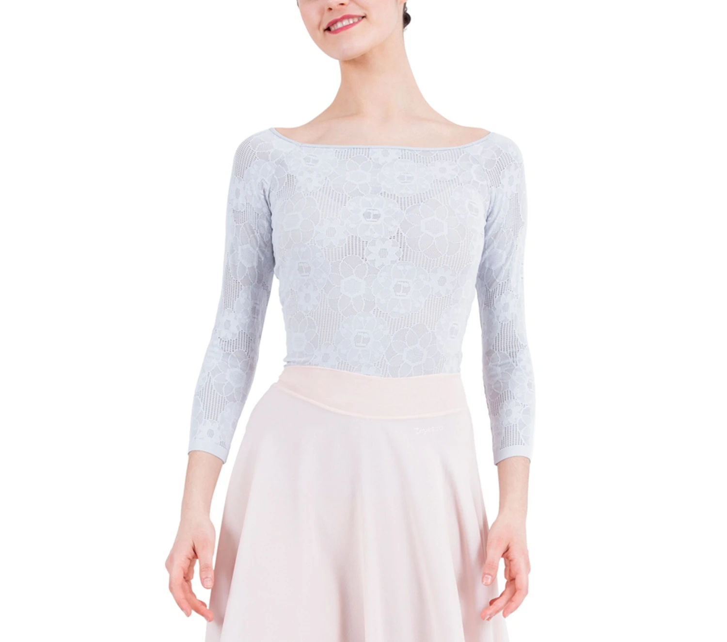 Repetto Long Sleeves Top In Rosette Lace 3 Repetto Long Sleeves Top In Rosette Lace