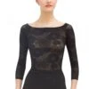 Repetto Long Sleeves Top In Rosette Lace-Black 2 Repetto Long Sleeves Top In Rosette Lace-Black -Fashion Clothing Store d0686 410 p10