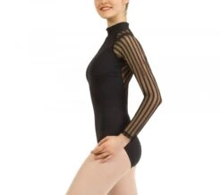 Repetto Officer Collar Fishnet Leotard