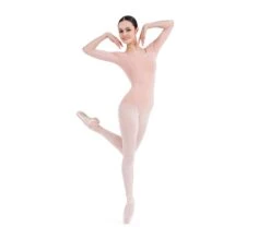 Repetto 3/4 Sleeve Leotard-nude Color- New Shipment Arrived