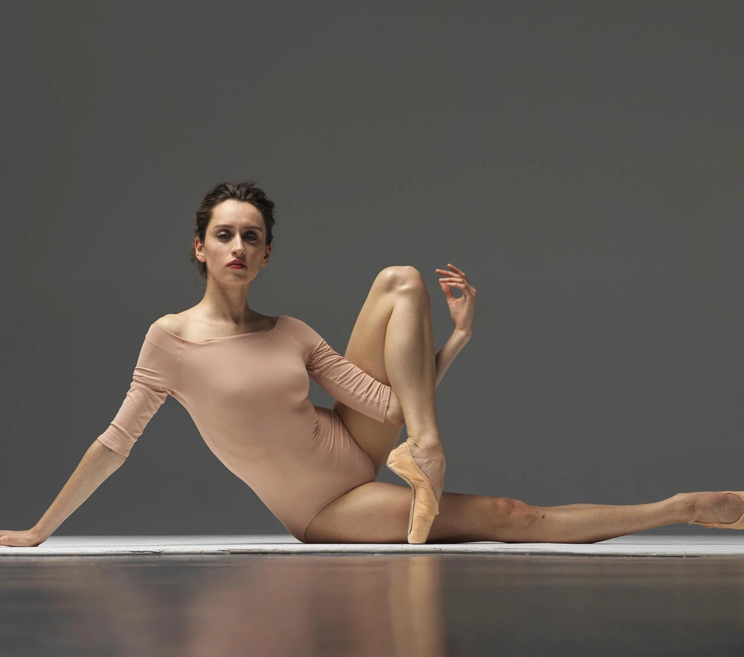 Repetto 3/4 Sleeve Leotard-nude Color- New Shipment Arrived 7 Repetto 3/4 Sleeve Leotard-nude Color- New Shipment Arrived - Image 5