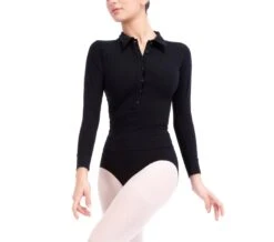 Repetto Shirt Collar Leotard-just Arrive