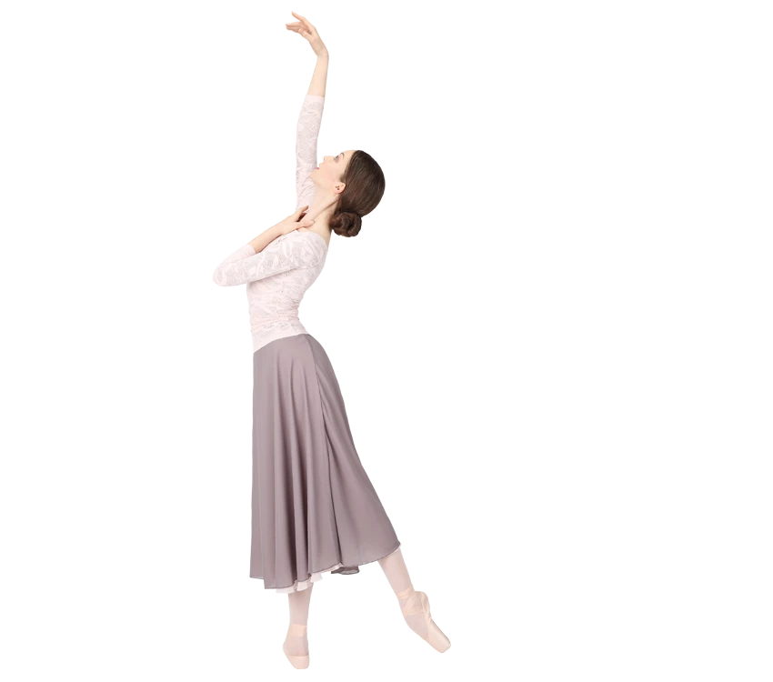 Repetto Rehearsal Skirt-Jupe En Mousseline-Taupe Rose 3 Repetto Rehearsal Skirt-Jupe En Mousseline-Taupe Rose