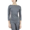 Repetto 3/4 Sleeves Top With Breathable Mesh -Fashion Clothing Store look2 r0104 138 p1