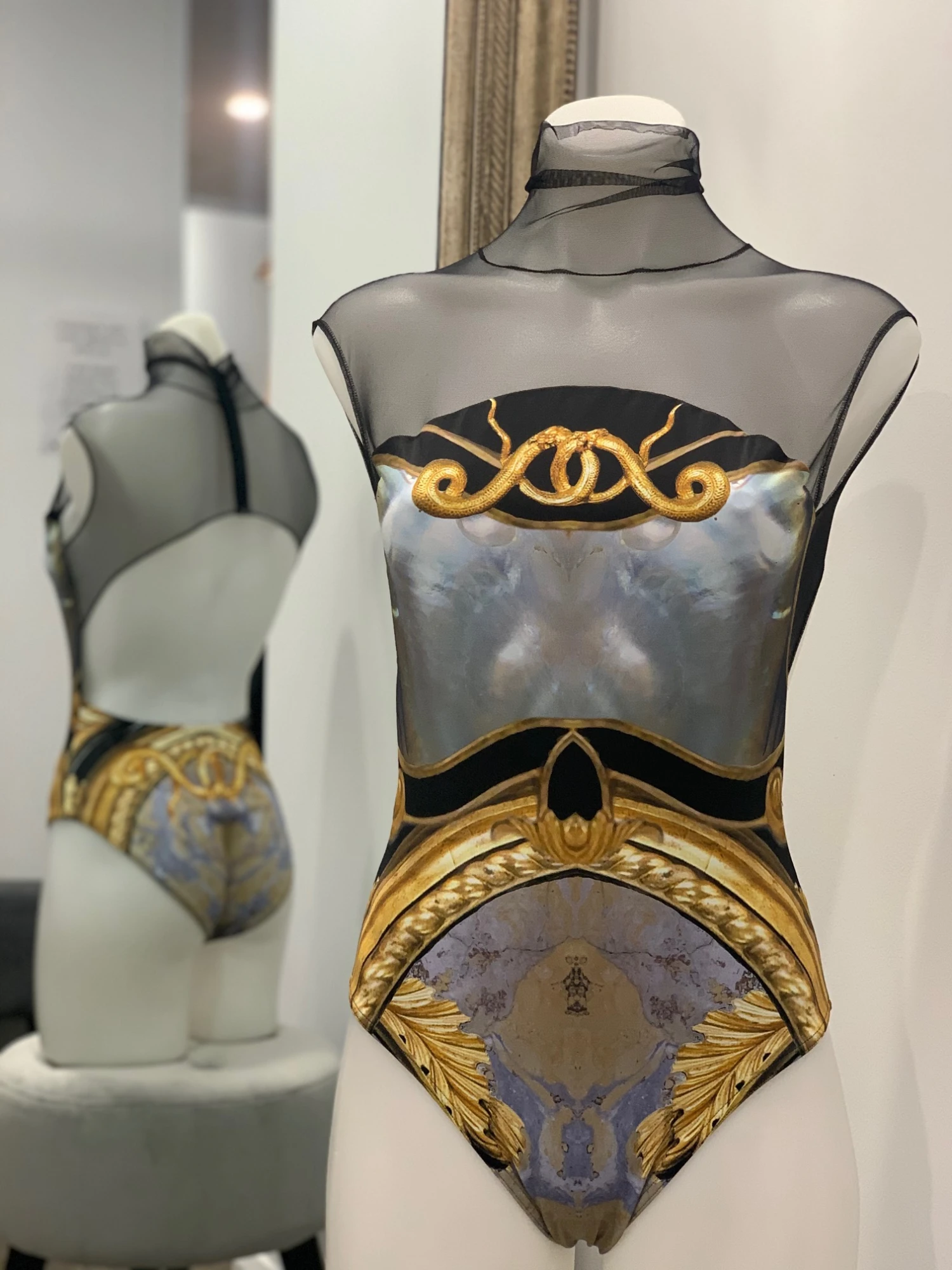 Maldire Lucretia High Neck Cut Hand Made In Italy- New Arrival- Will Go Fast 3 Maldire Lucretia High Neck Cut Hand Made In Italy- New Arrival- Will Go Fast