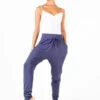 Repetto Harem Pants In Soft Viscose-Blue -Fashion Clothing Store pantalon sarouel repetto classique
