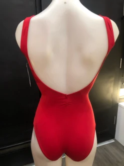 Capezio Studioline Deep V-back Tank Leotard- Woman Red